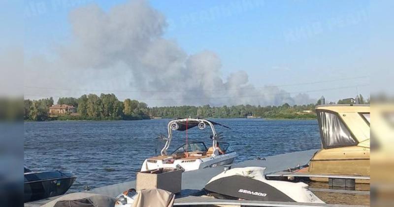 Дим помітний з Києва: у Вишгородському районі сталася велика пожежа, ймовірно, вогонь охопив лісові масиви, -- повідомляють у соціальних мережах (відео)