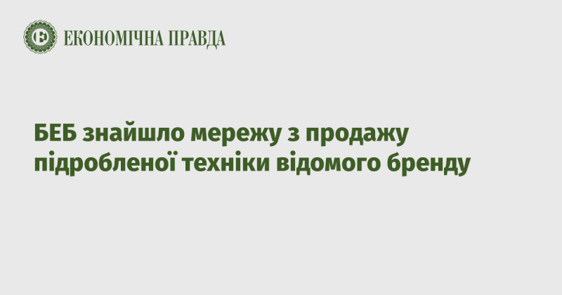 БЕБ виявило мережу, що займається реалізацією підробленої продукції відомого бренду.